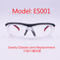 Safety Glasses- Replacement lens Safety Glasses, Arm Angle Adjusted